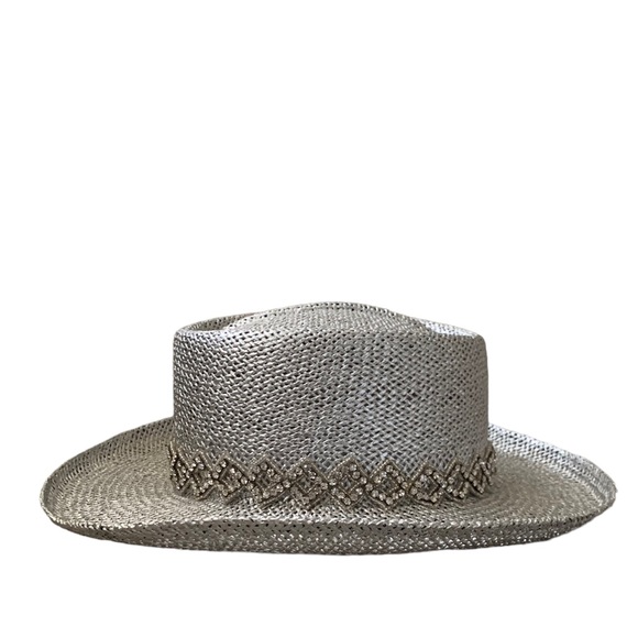 Silver western hat with rhinestones - Picture 1 of 12